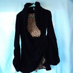 Vintage Fredericks of Hollywood Gothic Wrap Coat Sz S